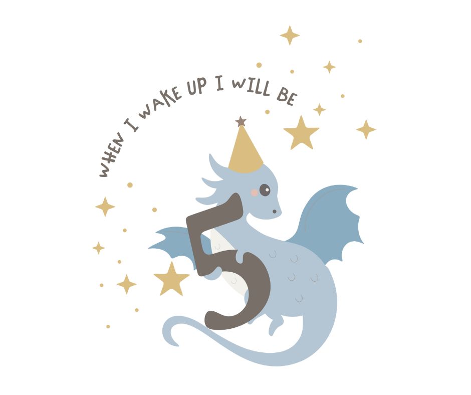 Knights & Dragons Themed Birthday DTF Prints