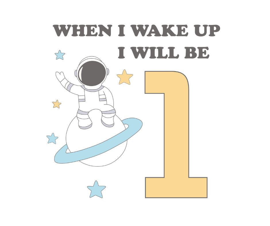 Space Themed Birthday DTF Prints