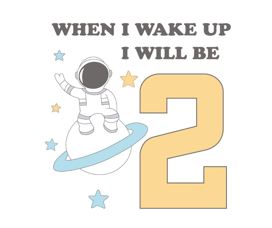 Space Themed Birthday DTF Prints