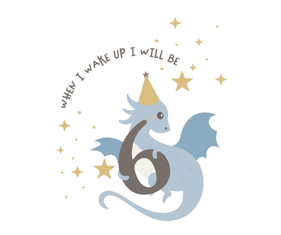 Knights & Dragons Themed Birthday DTF Prints