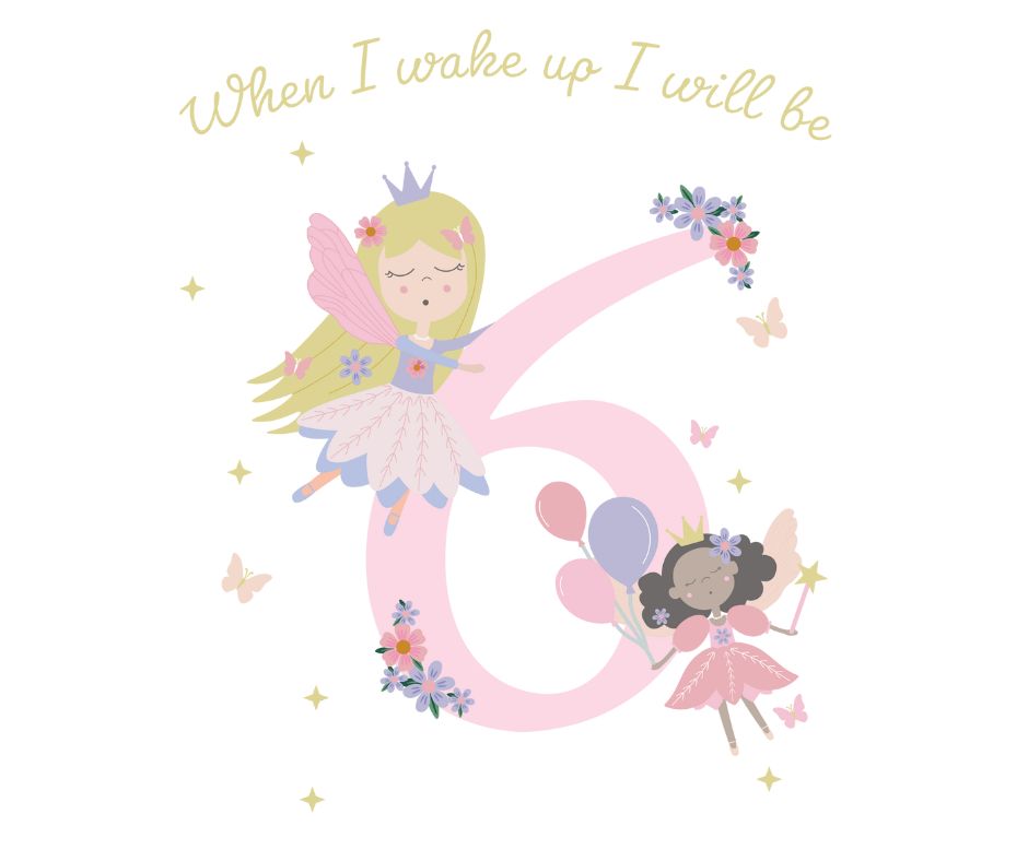 Fairy Princess Themed Birthday DTF Prints