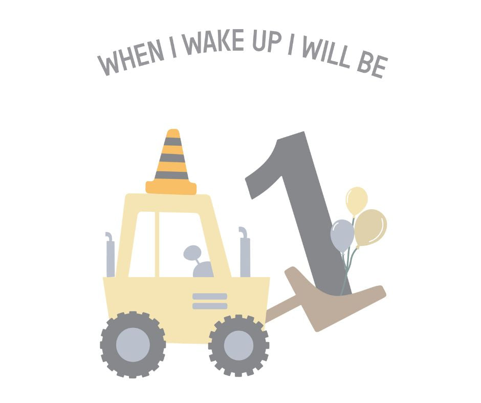 Digger Themed Birthday DTF Prints