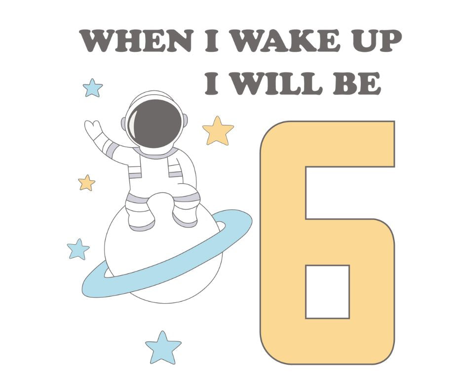 Space Themed Birthday DTF Prints