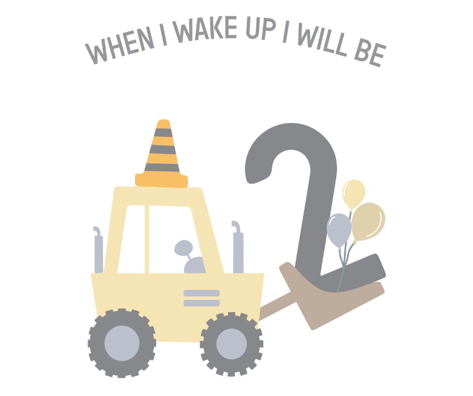 Digger Themed Birthday DTF Prints