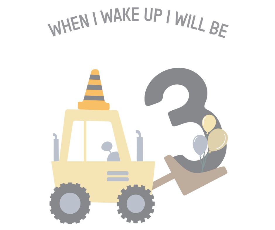 Digger Themed Birthday DTF Prints