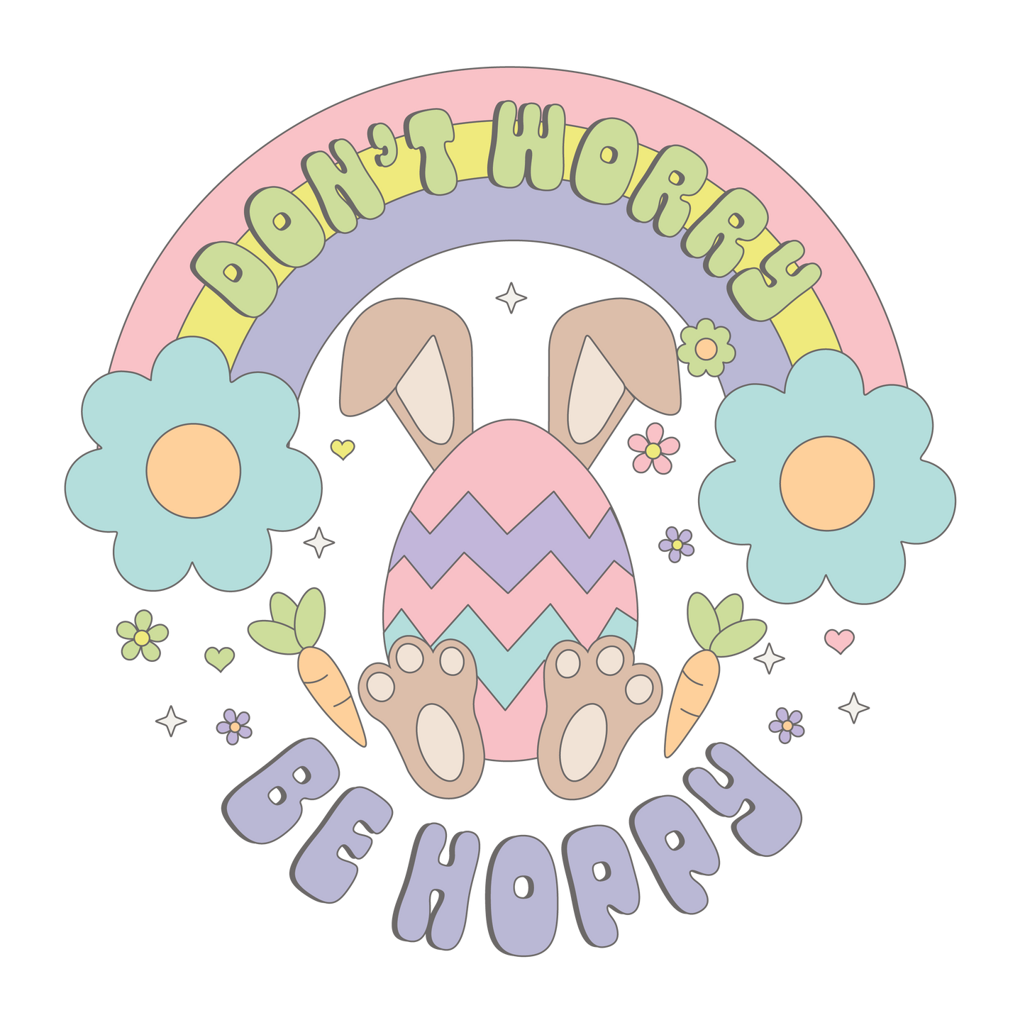 Easter DTF Transfer Prints 20cm