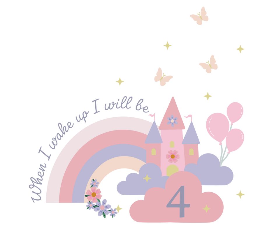 Fairy Princess Themed Birthday DTF Prints