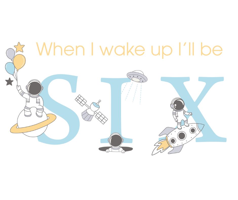 Space Themed Birthday DTF Prints