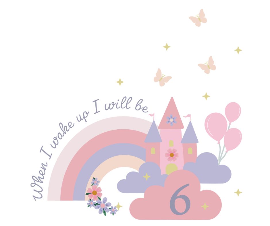 Fairy Princess Themed Birthday DTF Prints
