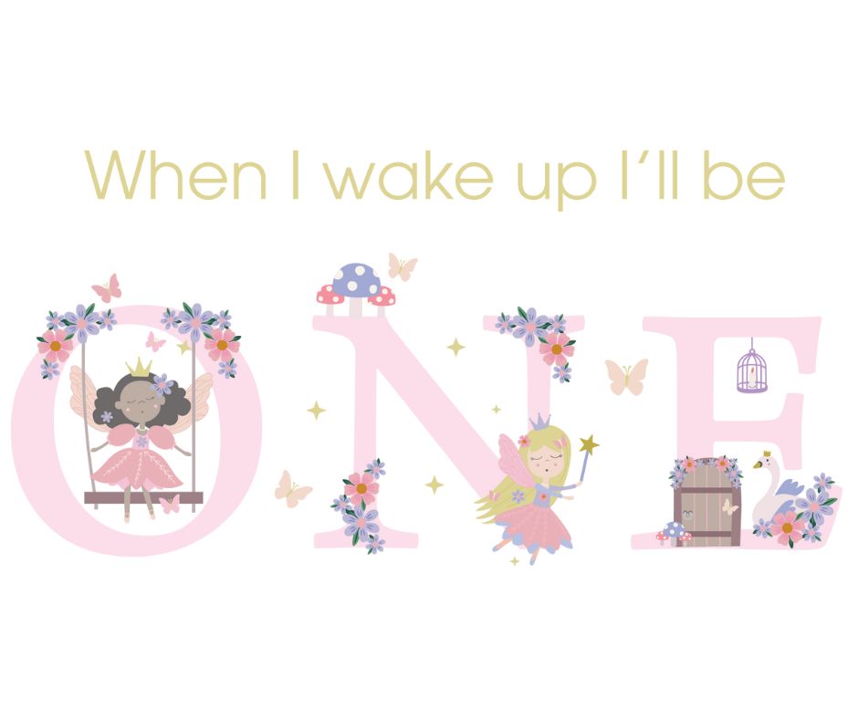 Fairy Princess Themed Birthday DTF Prints