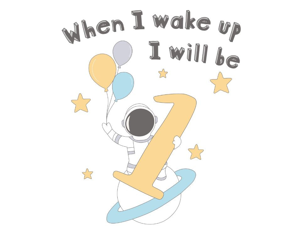 Space Themed Birthday DTF Prints