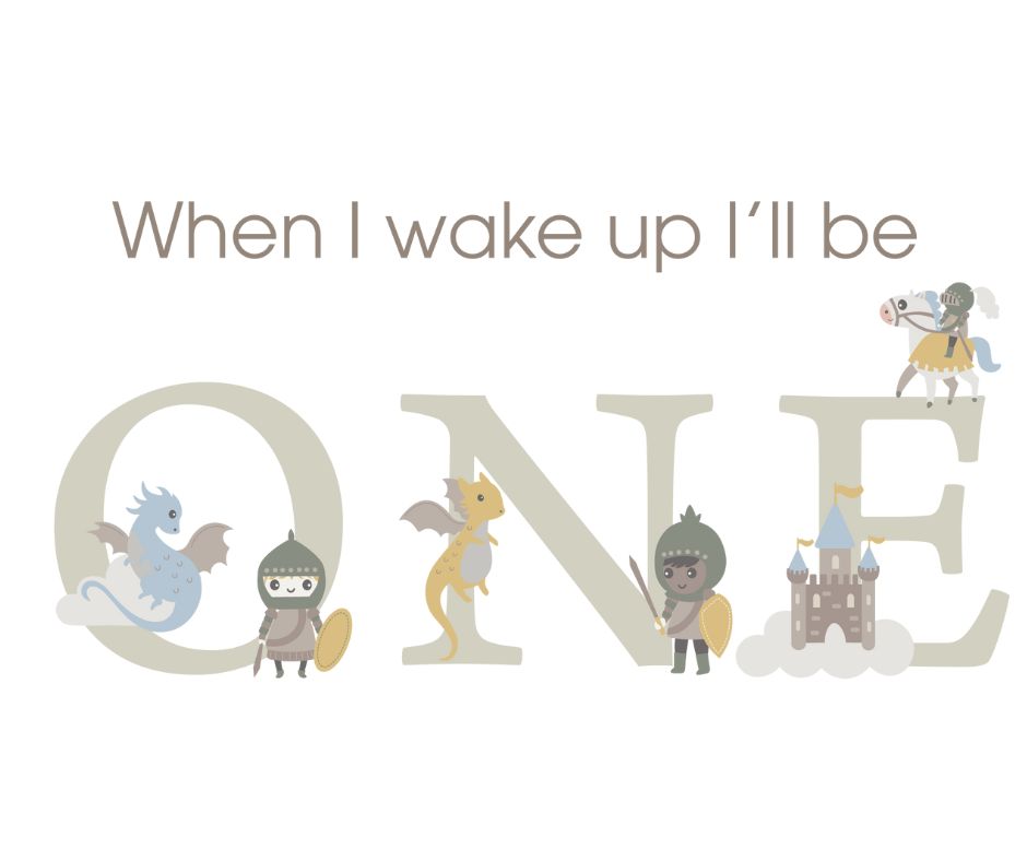 Knights & Dragons Themed Birthday DTF Prints