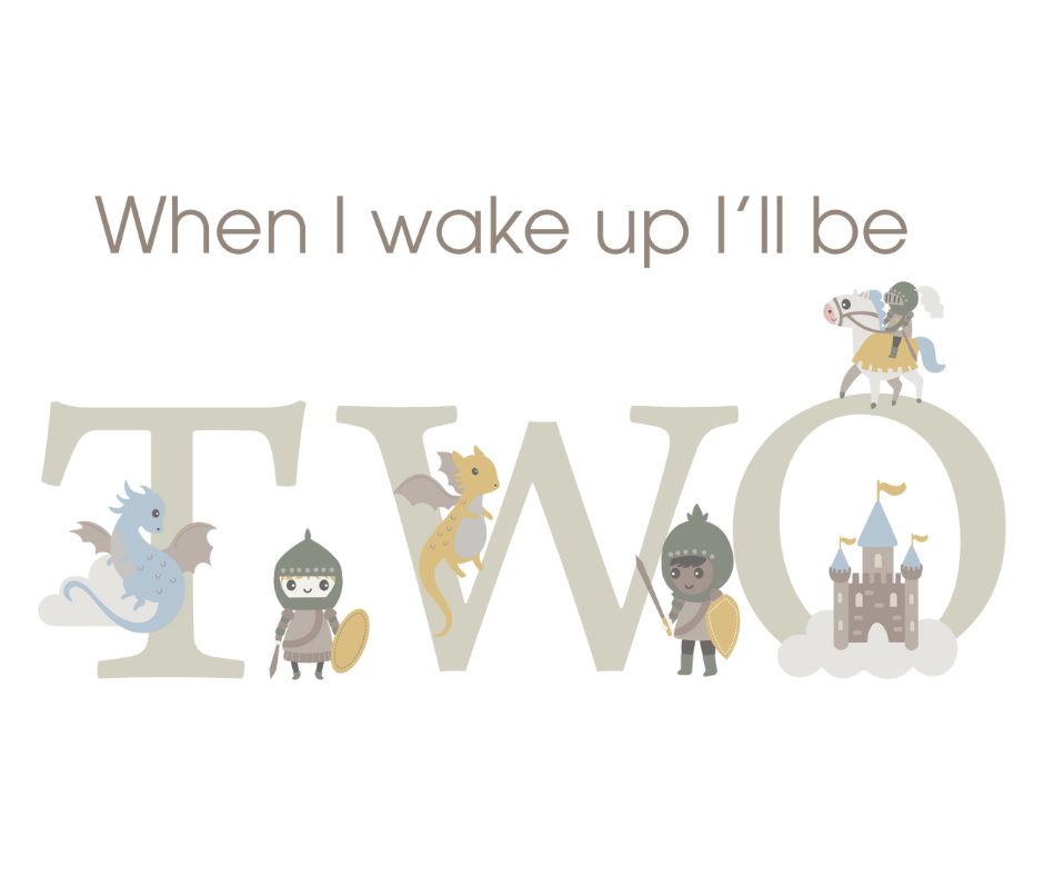 Knights & Dragons Themed Birthday DTF Prints