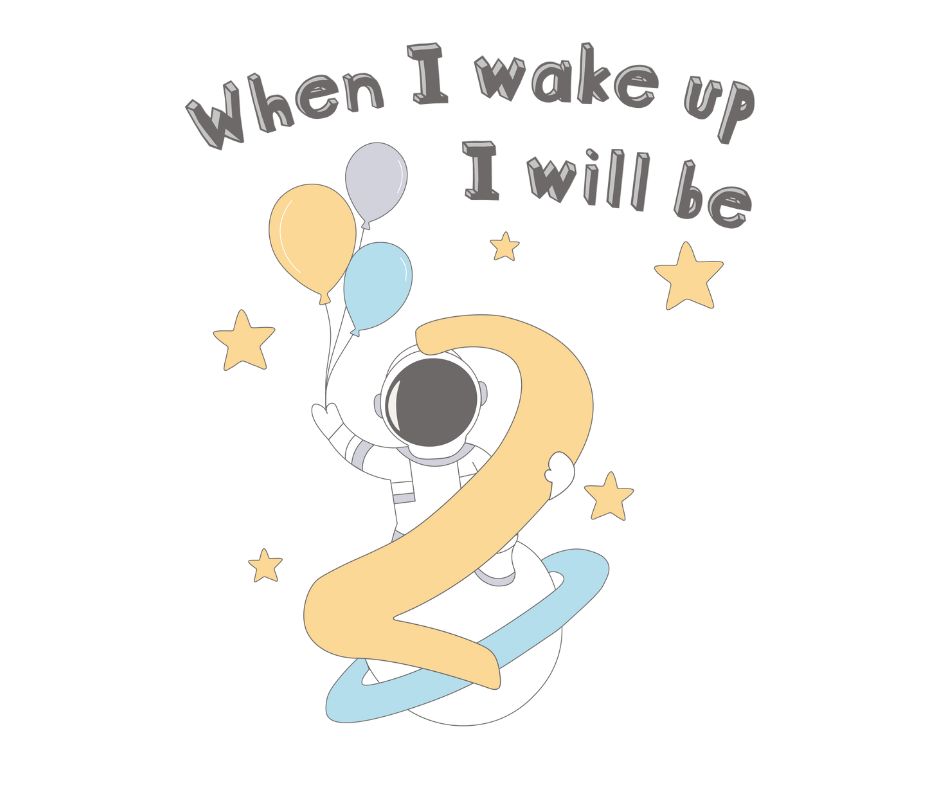 Space Themed Birthday DTF Prints