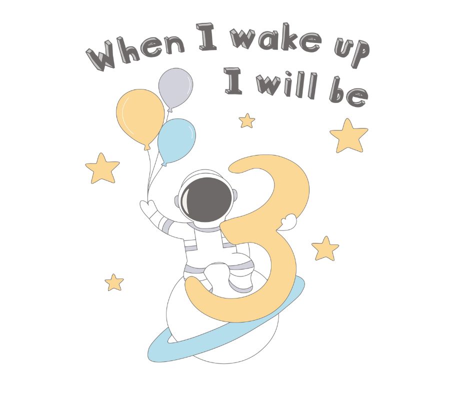 Space Themed Birthday DTF Prints