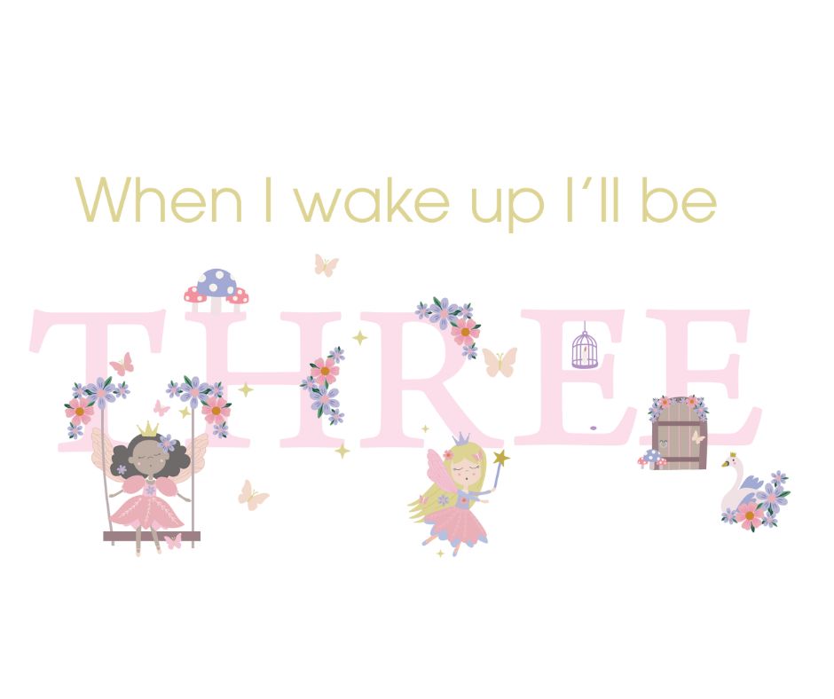 Fairy Princess Themed Birthday DTF Prints