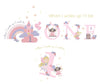 Fairy Princess Themed Birthday DTF Prints