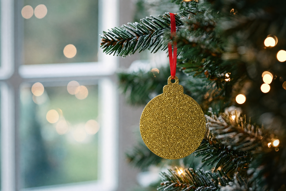 Acrylic Bauble Shape Decoration