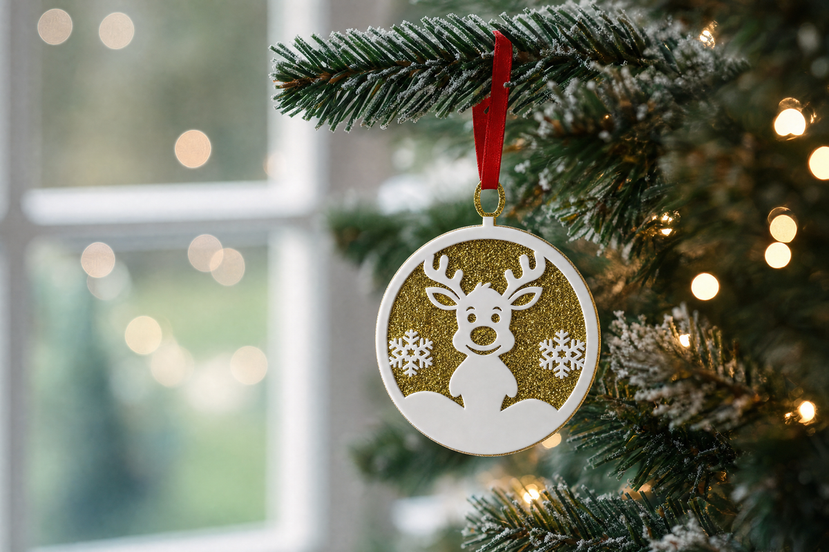 Self Assembled Reindeer Bauble For Sublimation