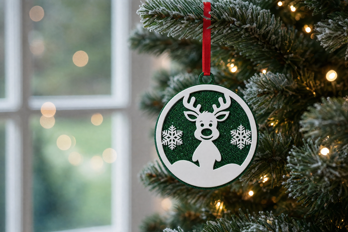 Self Assembled Reindeer Bauble For Sublimation