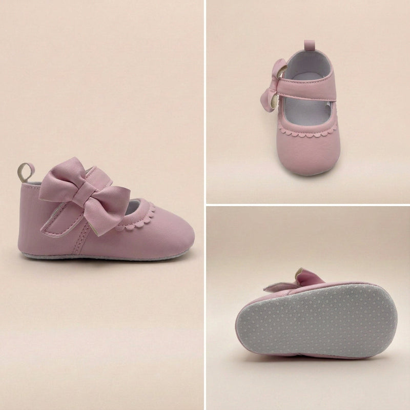 Baby Bow Bootie in Pink