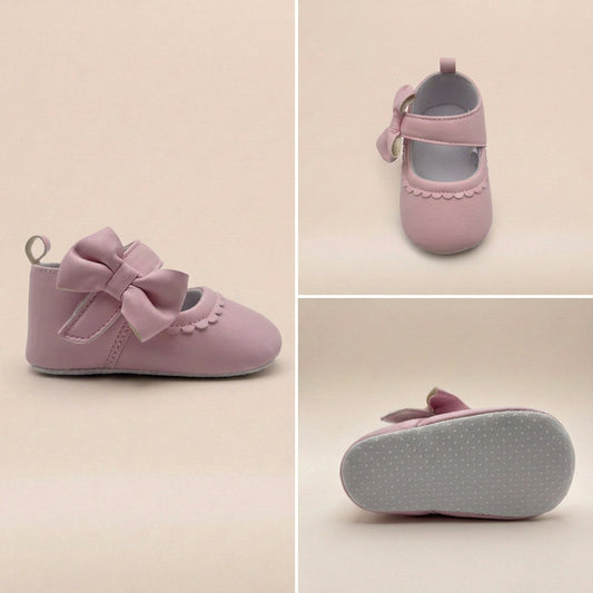 Baby Bow Bootie in Pink