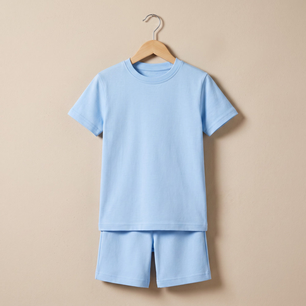 Plain T-shirt & Shorts Set