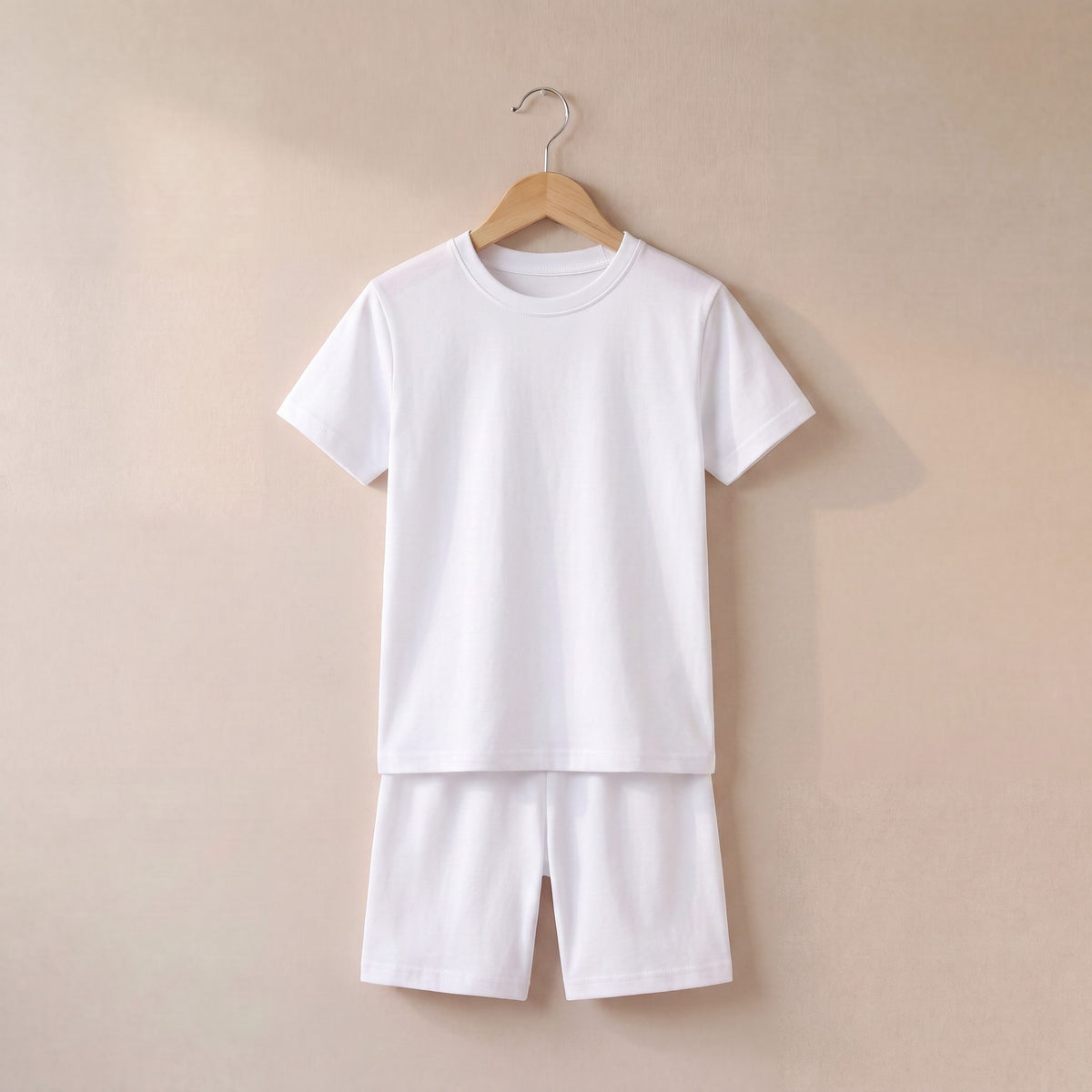 Plain T-shirt & Shorts Set