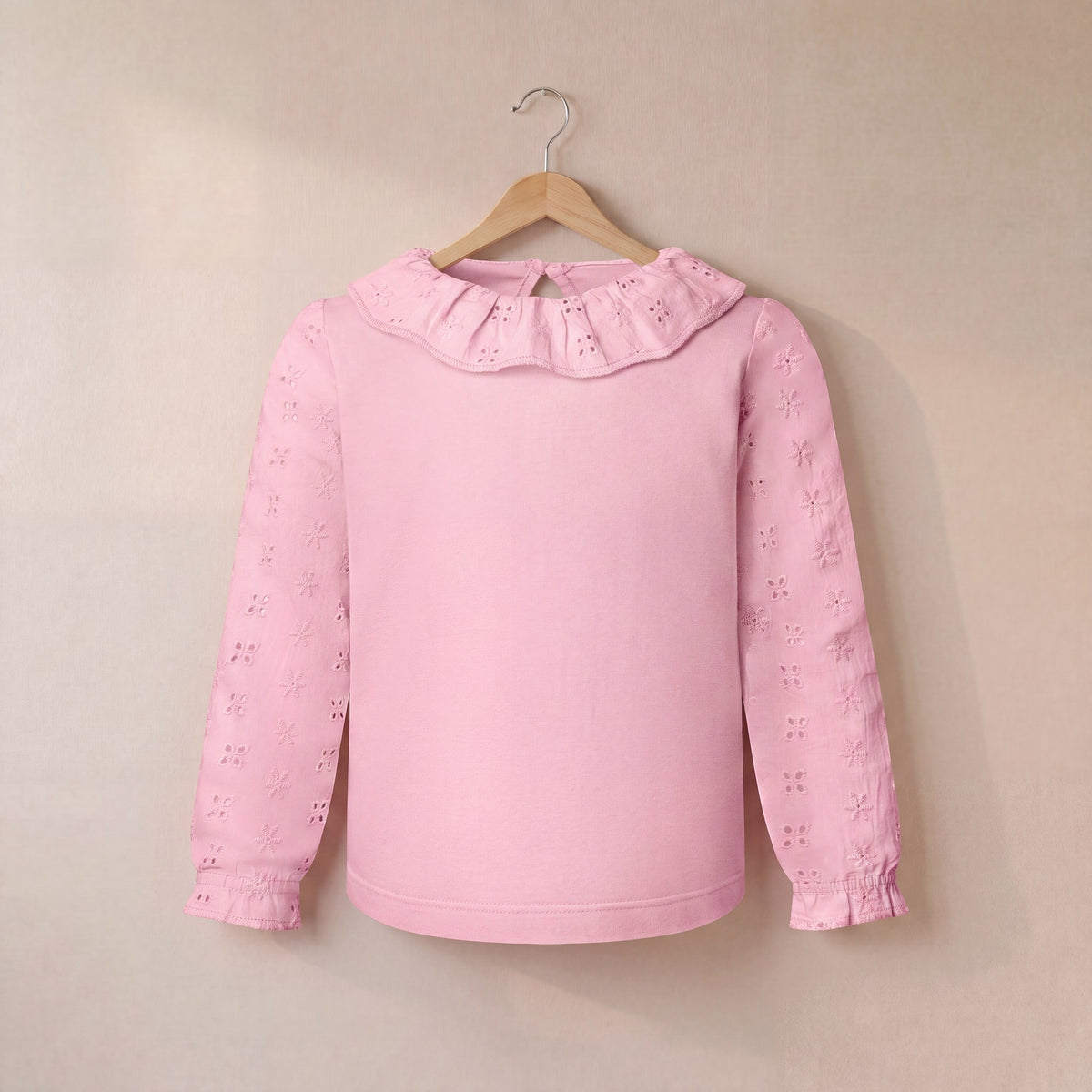 Long Sleeve Top with Frill