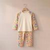 Smiley Face Print Long Sleeve Pyjama Set