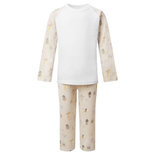 Knights & Dragons Print Long Raglan Sleeve Pyjama Set