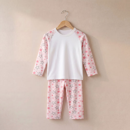 Stars Print Long Sleeve Pyjama Set