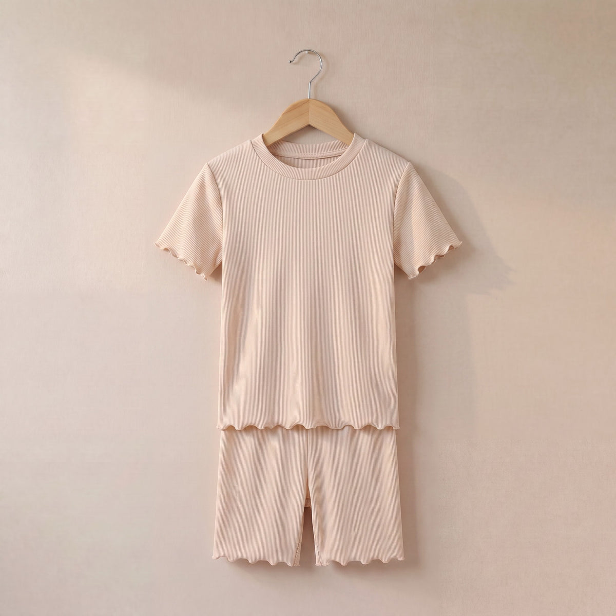Girl's Rib T-Shirt and Short Set