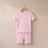 Girl's Rib T-Shirt and Short Set