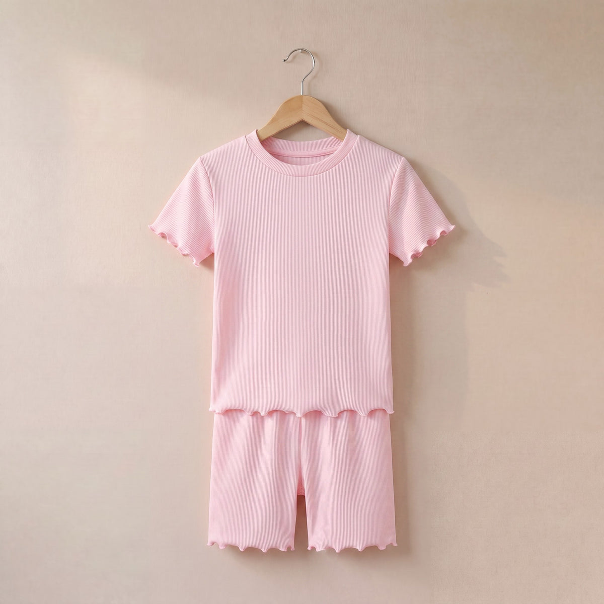 Girl's Rib T-Shirt and Short Set