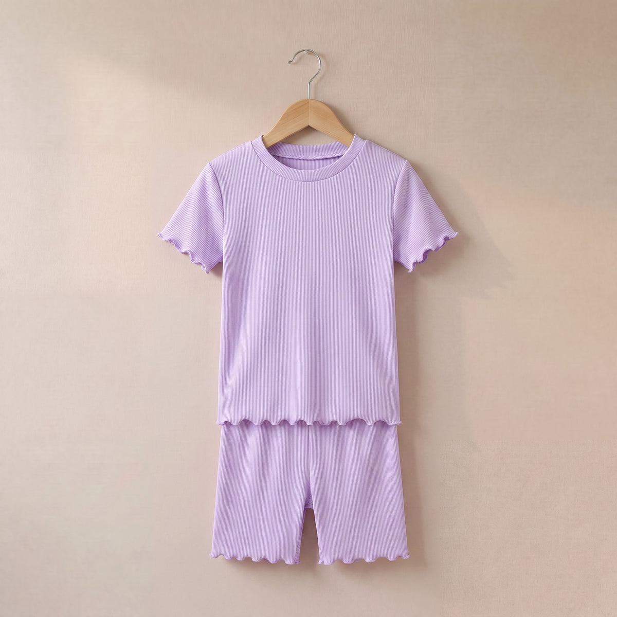 Girl's Rib T-Shirt and Short Set