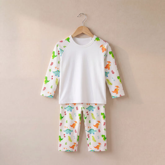 Dinosaur Print Long Sleeve Pyjama Set