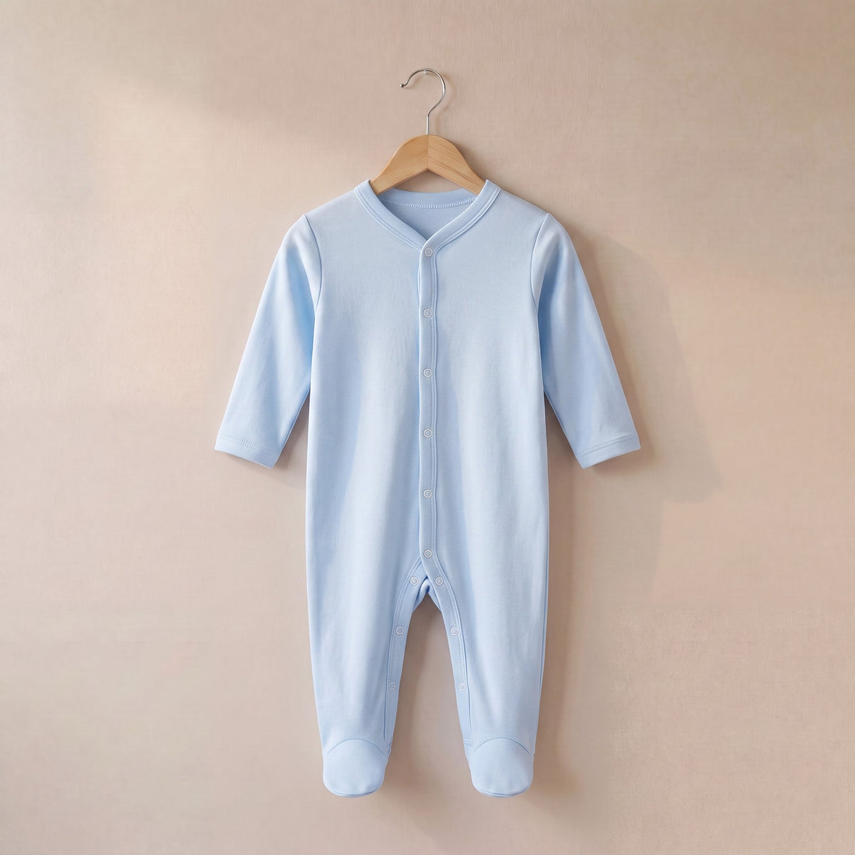 Plain Baby Babygrow/Sleepsuit