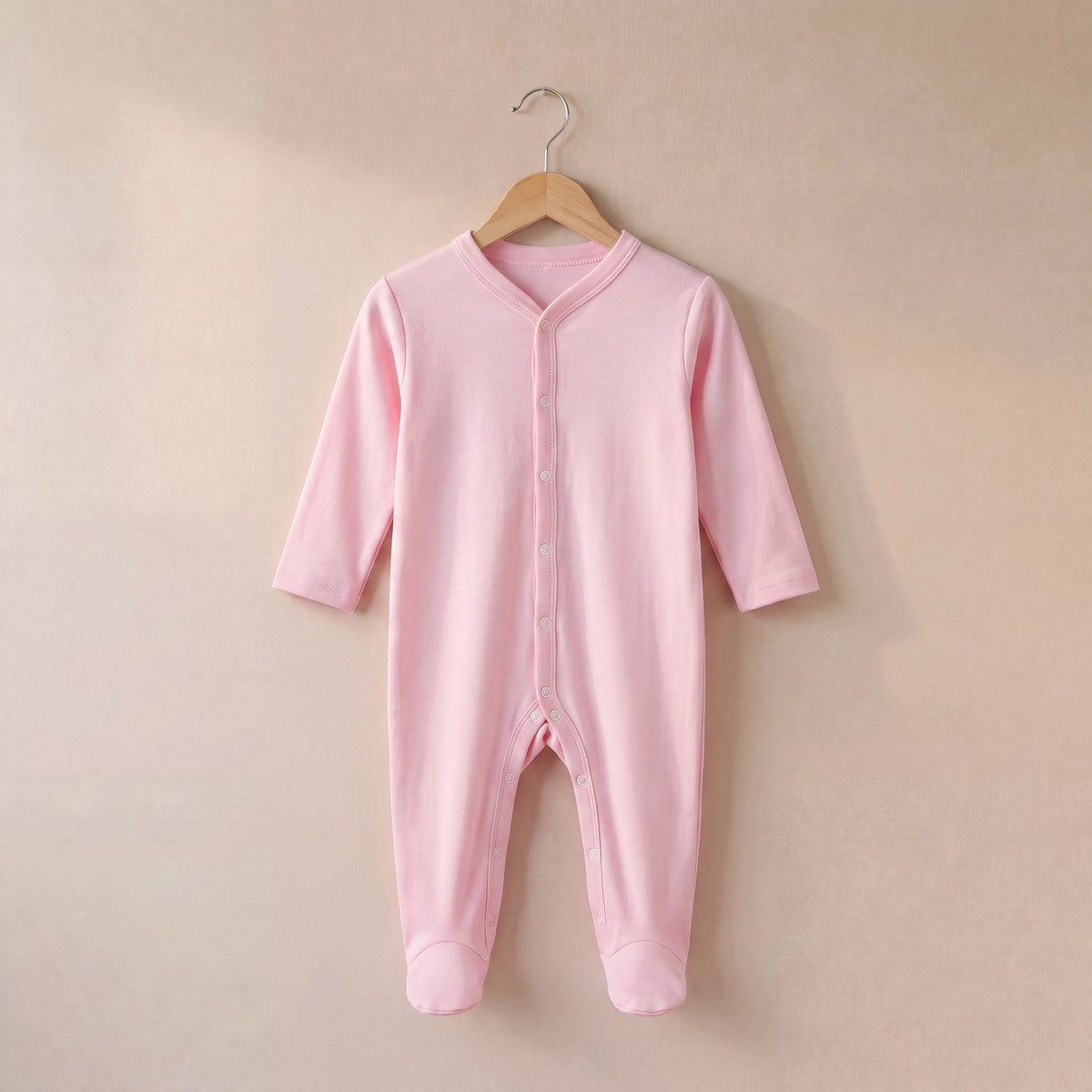 Plain Baby Babygrow/Sleepsuit