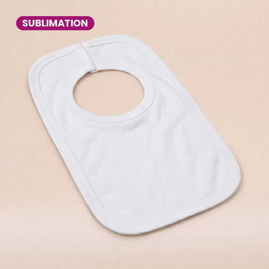 Sublimation Pull Over Bib in White, polyester blank for sublimation printing