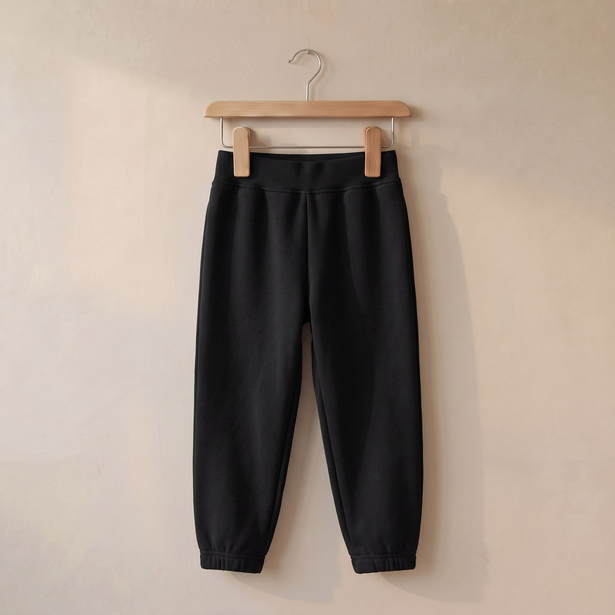 Kids Fleece Joggers in Black
