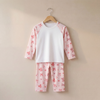 Bow Print Long Raglan Sleeve Pyjama Set