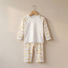 Diggers Print Long Raglan Sleeve Pyjama Set