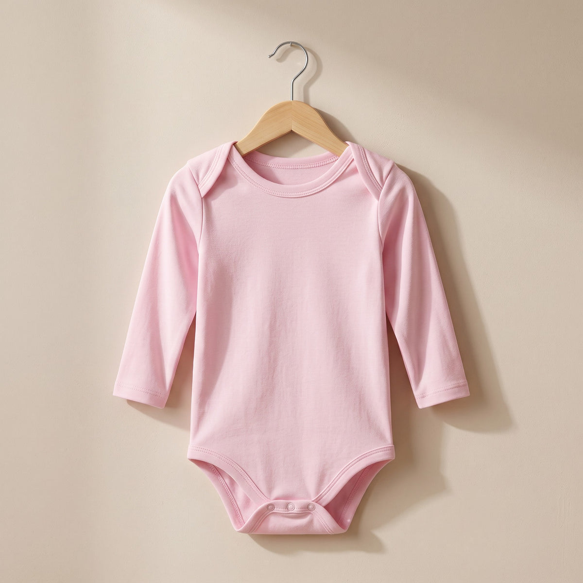 Plain Baby Long Sleeve Body Suit