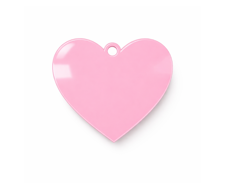 Acrylic Heart Decoration for Sublimation & UVDTF (7 Colours)