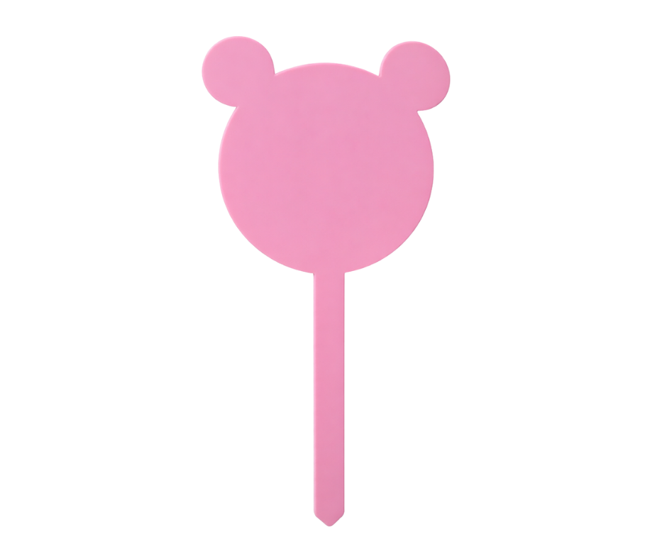 Acrylic Teddy Shape Cake Topper for Sublimation & UVDTF (5 Colours)