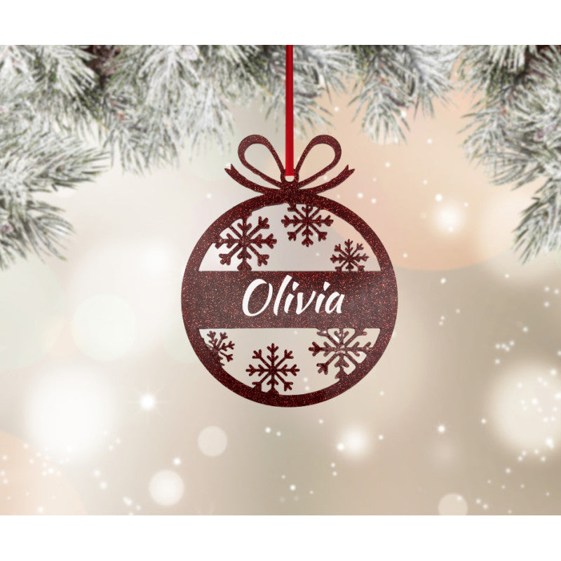 Sublimation Acrylic Snowflake Bauble Shape Decoration