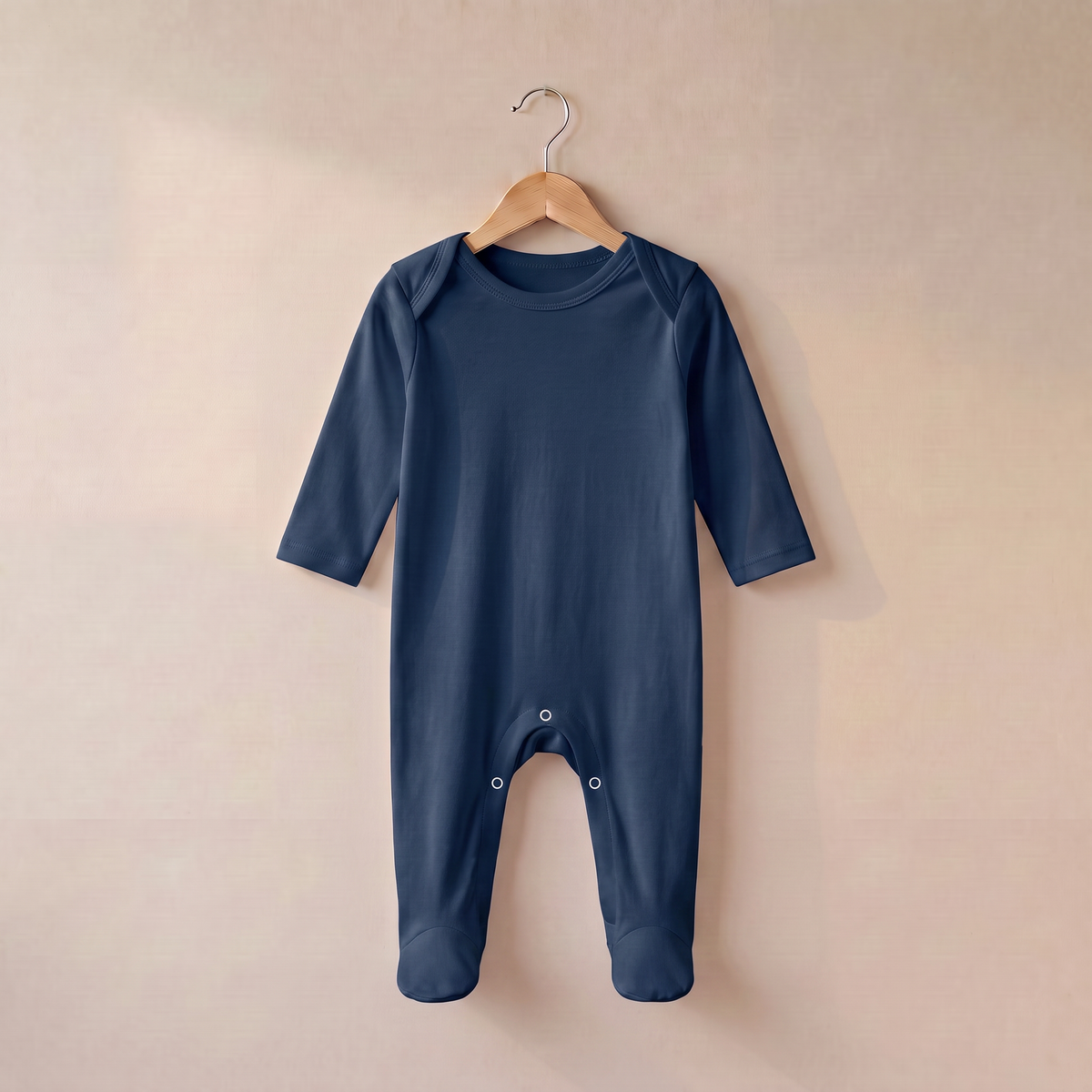 Baby Plain Chest Rompersuit Dark in Navy