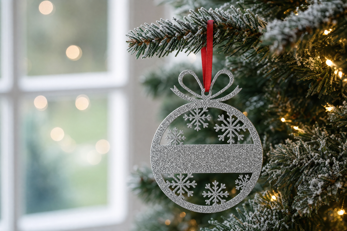 Sublimation Acrylic Snowflake Bauble Shape Decoration