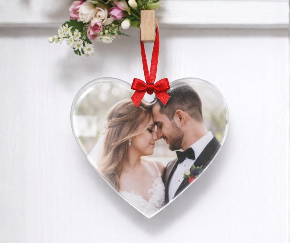 Acrylic Heart Decoration for Sublimation & UVDTF (7 Colours)